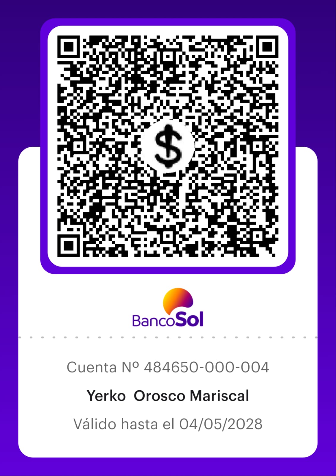 QR para colaboración económica